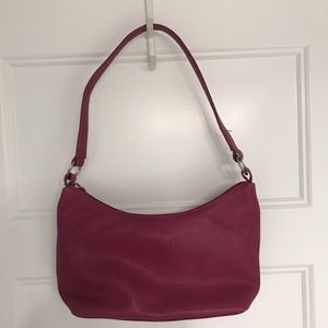 Hot Pink Leather Purse